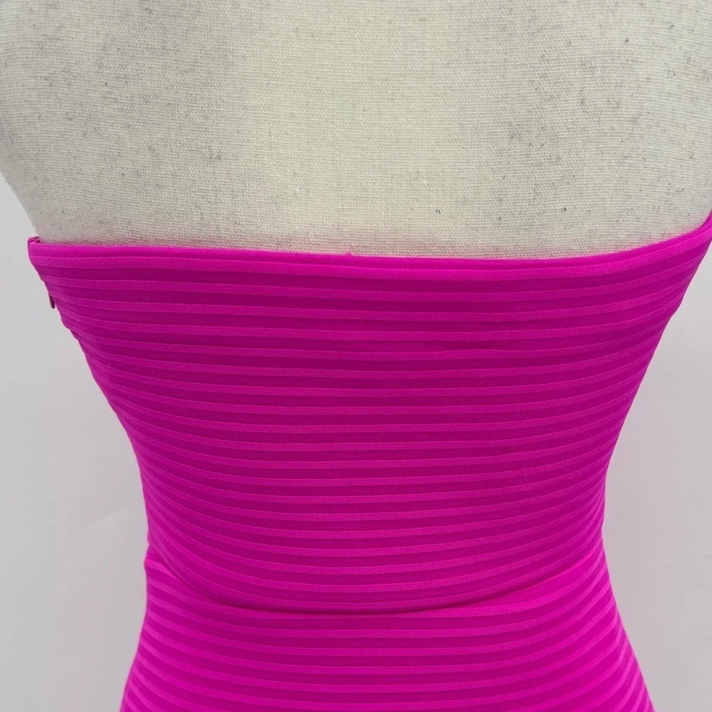 UEC Neon pink ribbed strapless mini dress from Express size 4 worn once